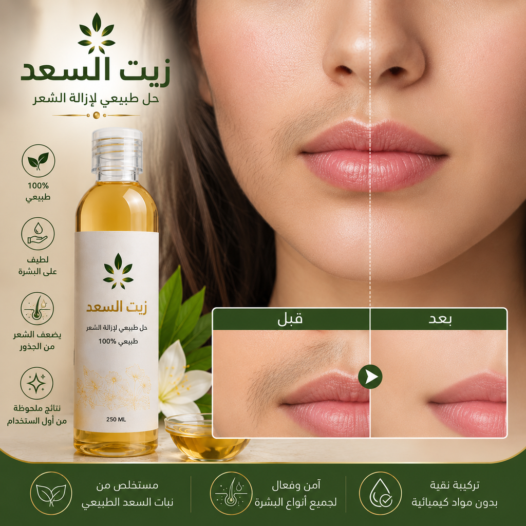 Coopérative Casa Cosmétique SF زيت السعد for acne treatment, showing a small bottle with Arabic label and natural ingredients.